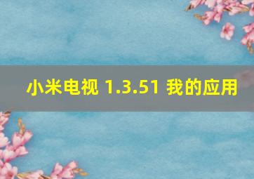 小米电视 1.3.51 我的应用